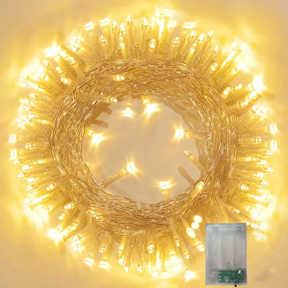 Guirlande LED à Piles – Éclairage Warm White pour Décoration Intérieure & Extérieure
