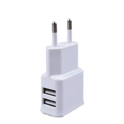 Chargeur Mural USB 5V 2A – Double Port Universel EU Plug | Compatible Samsung, iPhone & Android