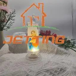 Bougie  Religieuse Jésus & Vierge / Flamme Sans Feu