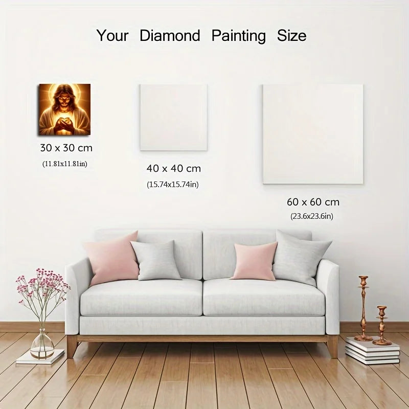 Diamond Painting kit 5D Sacré-Cœur –/Art Religieux Décoratif