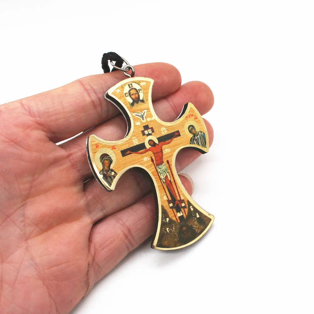 Croix Orthodoxe en Bois