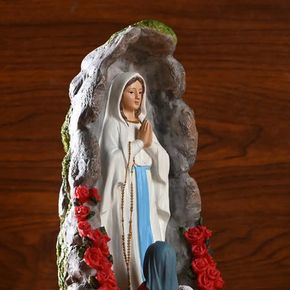 Figurine Religieuse Vierge de Guadalupe – Statue Vierge Marie en Résine Colorée pour Maison, Autel et Cadeau Catholique