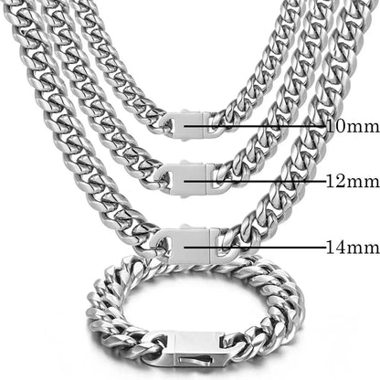 Chaîne Cubaine Miami 316L 8–16 mm – Collier ou Bracelet Unisexe