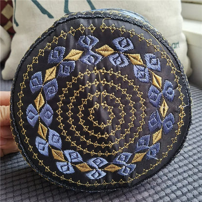 Bonnet de prière musulman homme brodé – kufi islamique en coton