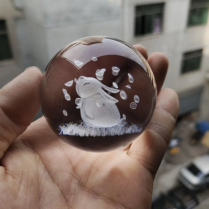 Boule Cristal 3D Système Solaire LED – Globe Planètes Gravé au Laser – Décoration Astronomie & Cadeau