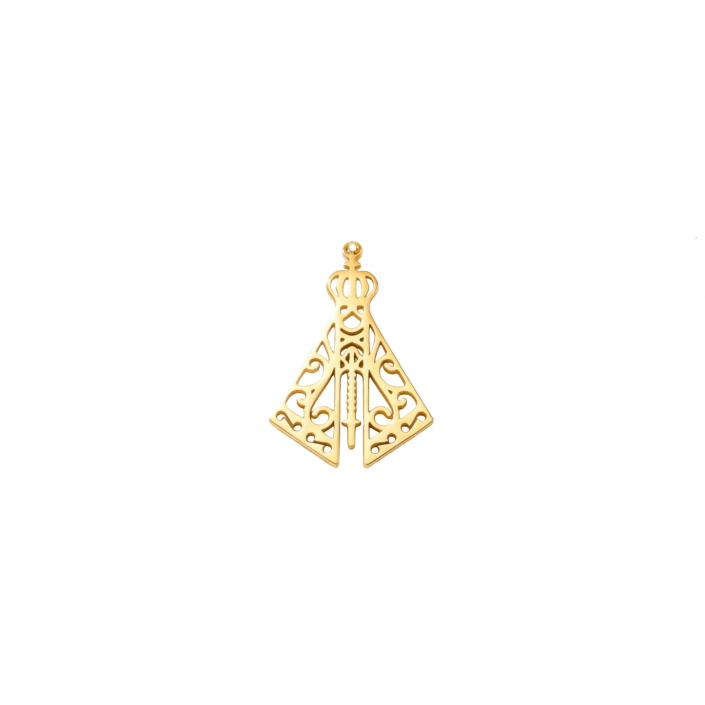 Collier Vierge de la Vallée en acier inoxydable – bijou catholique spirituel