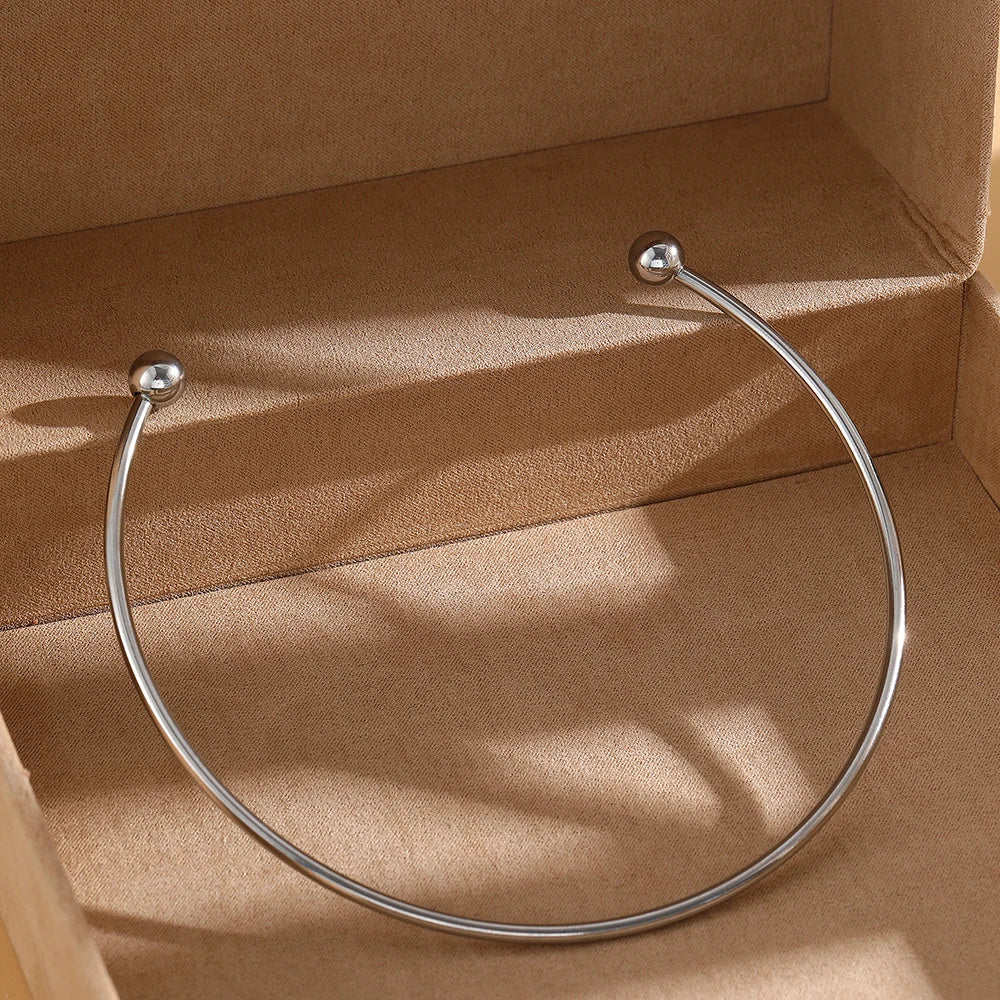 Damen Kugelkette aus Edelstahl – Verstellbare Kette
