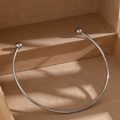 Damen Kugelkette aus Edelstahl – Verstellbare Kette