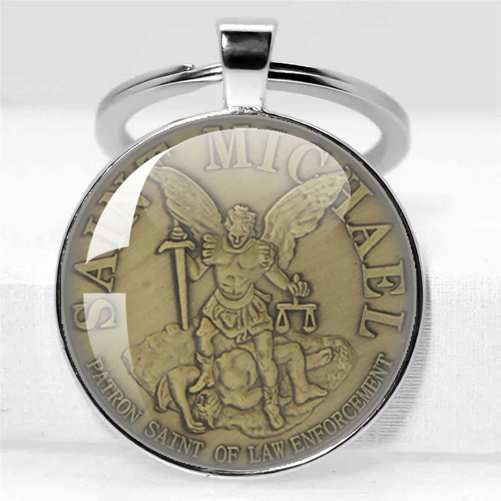 Porte-clés Archange Saint Michel / Protection Chrétienne