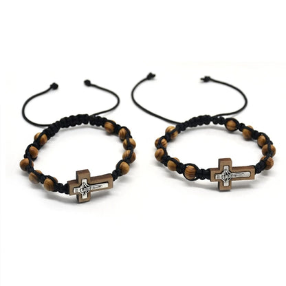 Bracelet Chapelet en Bois