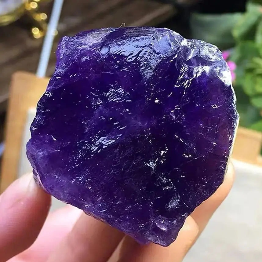 Pierre brute d’Améthyste naturelle – Cristal violet Reiki, énergie & décoration spirituelle