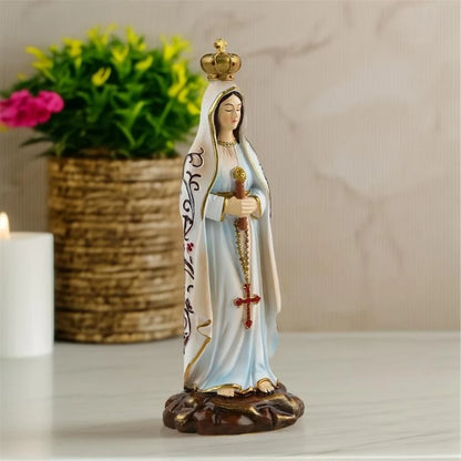 Statue religieuse Notre-Dame de Fatima – figurine de paix et d’espérance
