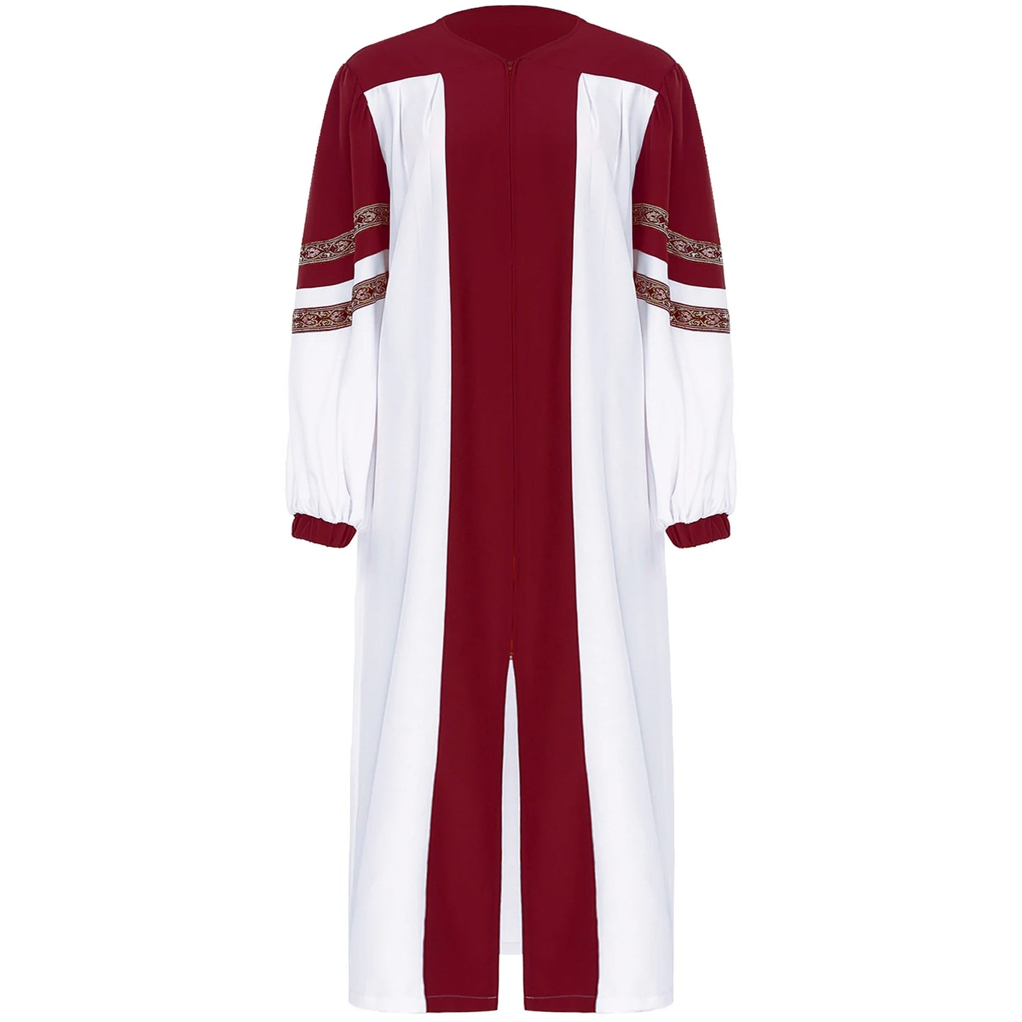 Robe de pasteur unisexe pour église et chorale – costume chrétien à manches longues