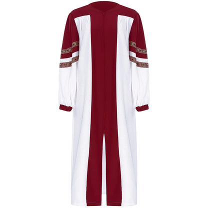 Robe de pasteur unisexe pour église et chorale – costume chrétien à manches longues