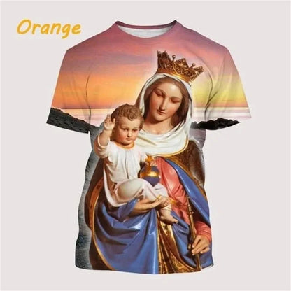T-Shirt Vierge de Guadalupe – Notre-Dame du Mexique – Impression 3D Unisexe