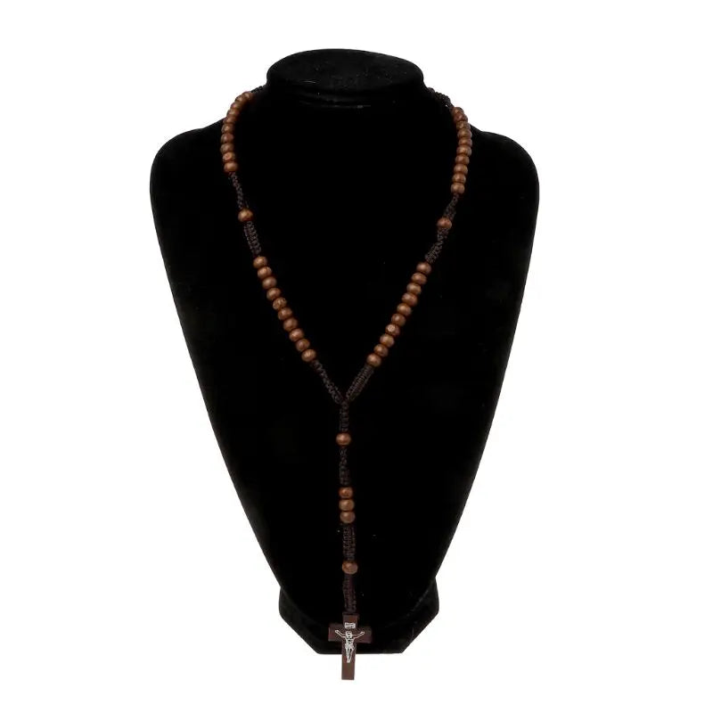 Chapelet Catholique en Bois
