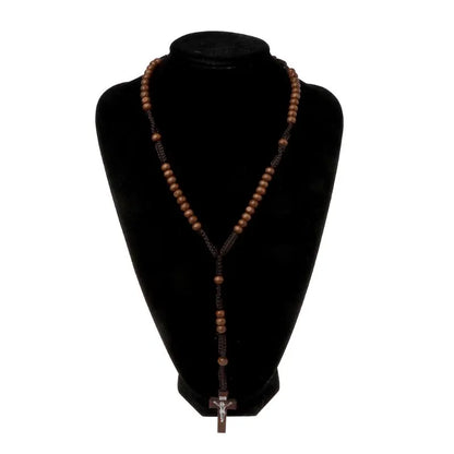 Chapelet Catholique en Bois