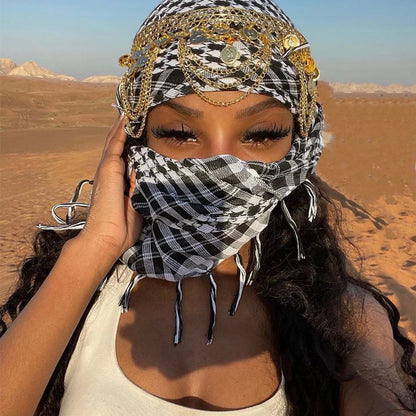 Arabischer taktischer Wüstenschal – Unisex-Keffiyeh für Outdoor