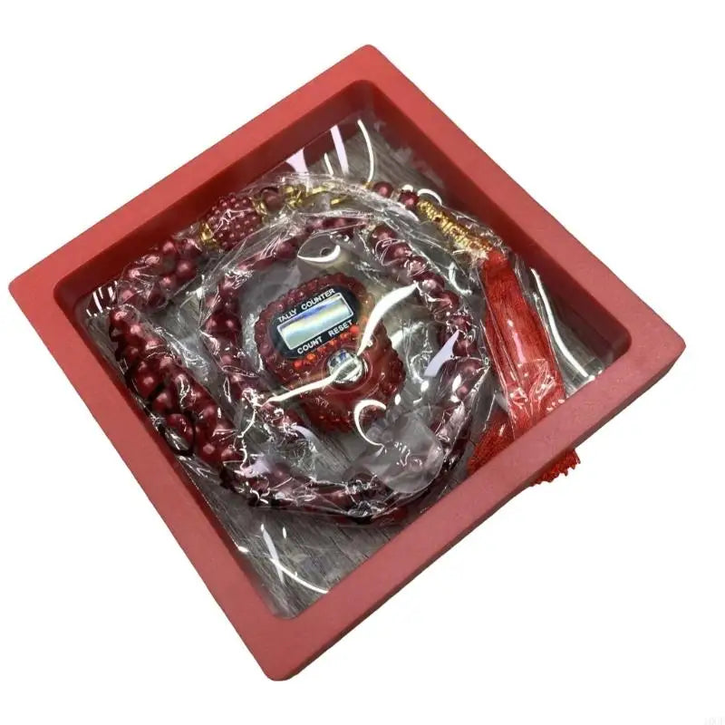 Tasbih 99 perles avec compteur – Chapelet musulman en verre