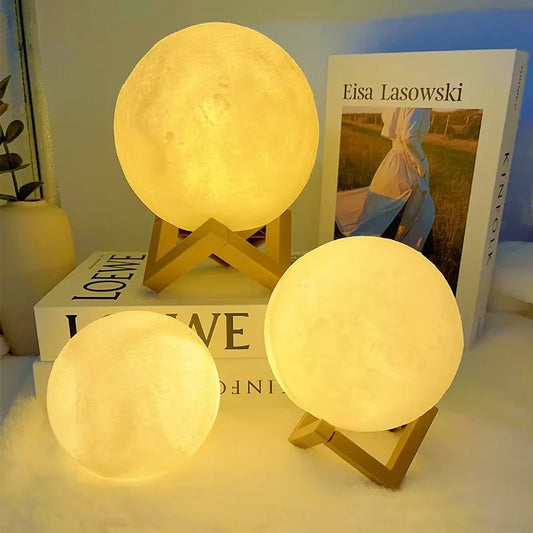 Lampe Lune LED 3D