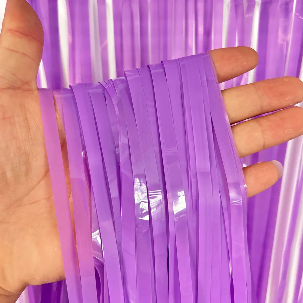 Rideau de fête métallisé (Foil Tassel Fringe Curtain)