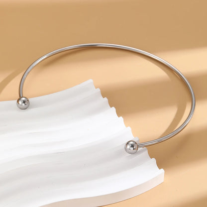 Damen Kugelkette aus Edelstahl – Verstellbare Kette