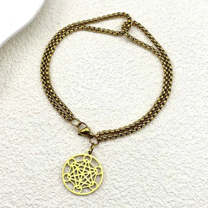 Bracelet 7 chakras en acier inoxydable – Bijou spirituel unisexe