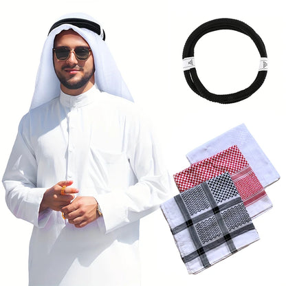 Turban et keffieh musulman avec bonnet de prière – couvre-chef islamique pour homme