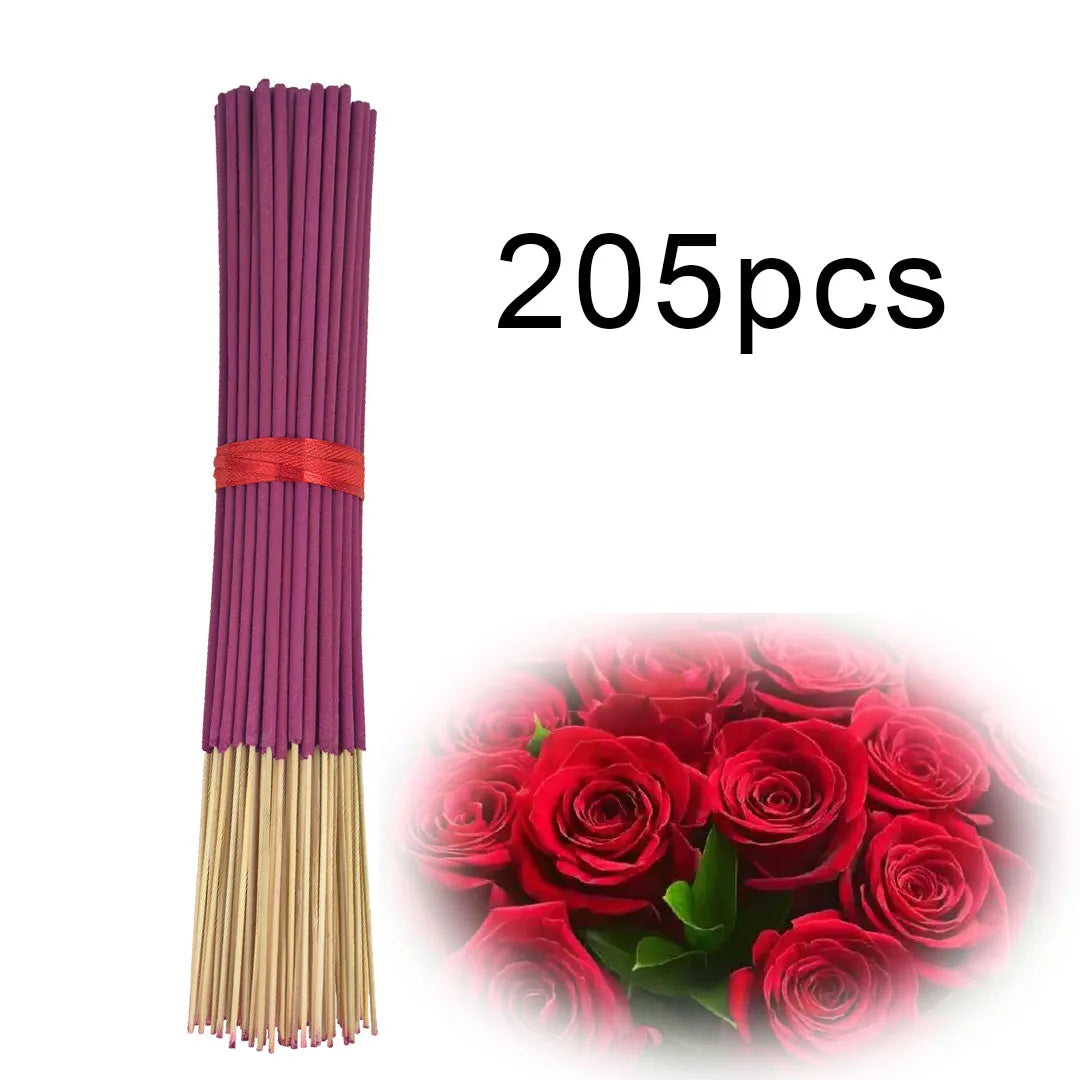 Encens floral à la rose fait main – bâtons parfumés pour intérieur et extérieur