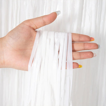 Rideau de fête métallisé (Foil Tassel Fringe Curtain)