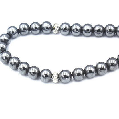 Bracelet Tasbih musulman 33 perles en hématite naturelle – cadeau islamique