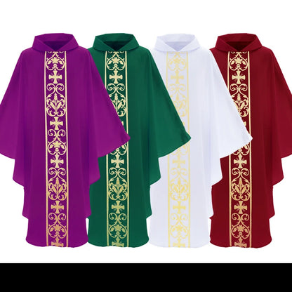 Robe musulmane médiévale imprimée pour homme – Costume de prière et cosplay, 4 couleurs, longueur 128 cm