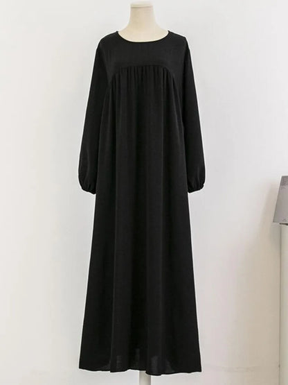 Robe longue abaya de luxe pour femme musulmane, style Dubaï, kebaya couleur unie, tenue modeste pour Ramadan, caftan africain, vêtement islamique pour femme.