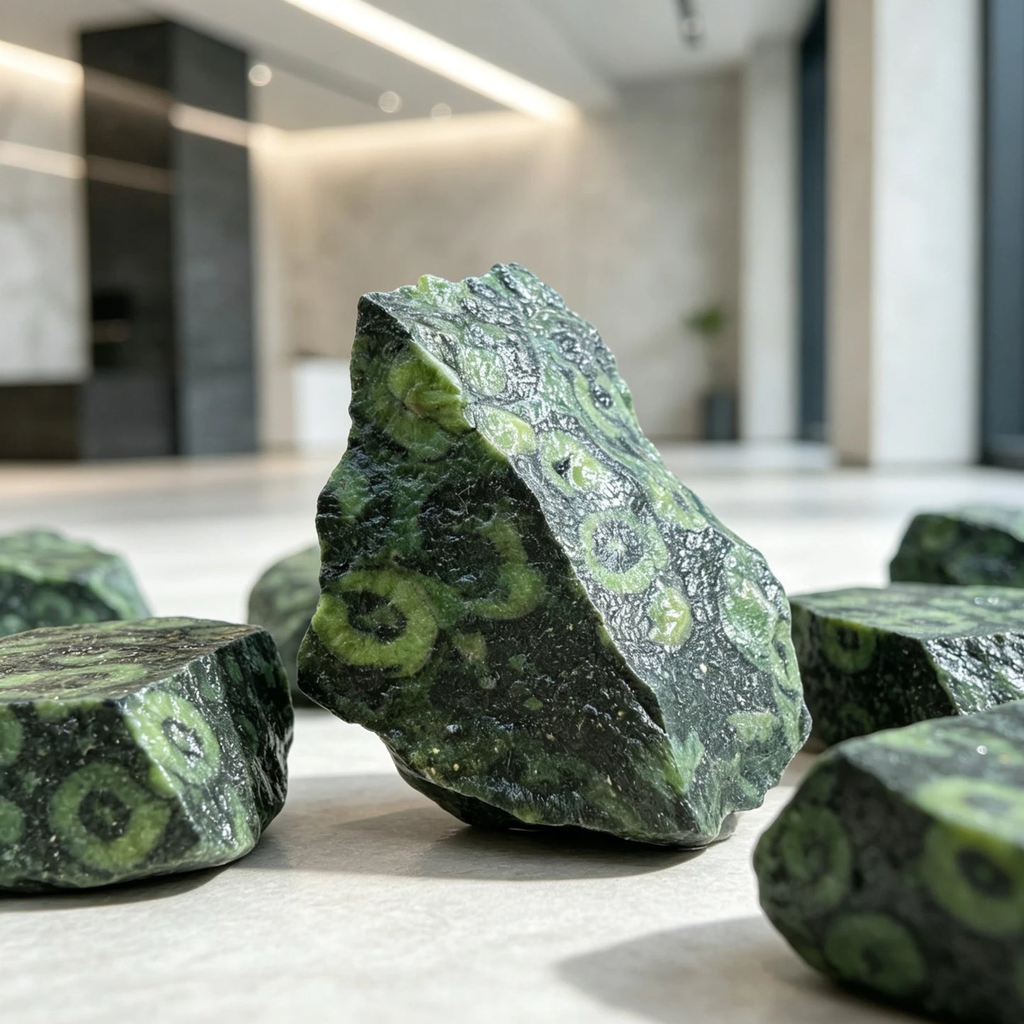 Pierre brute naturelle de malachite – Décoration bureau, aquarium, bonsaï et collection minérale