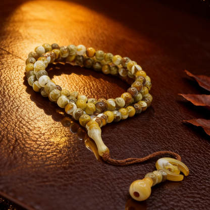 Tasbih Musulman 99 Perles 8mm – Chapelet Islamique Lune & Étoile avec Pompon | Cadeau Ramadan & Aïd