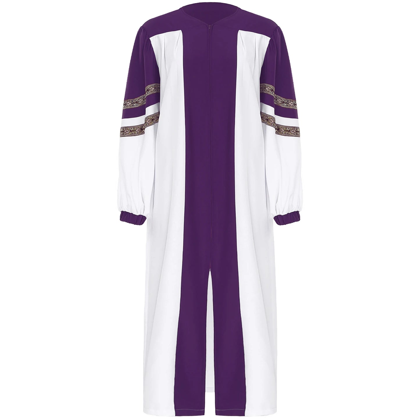 Robe de pasteur unisexe pour église et chorale – costume chrétien à manches longues