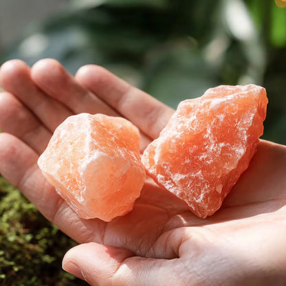 Pierre de sel rose de l’Himalaya naturelle – cristal brut spirituel pour purification et décoration