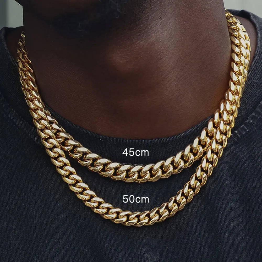 Chaîne Cubaine Miami 316L 8–16 mm – Collier ou Bracelet Unisexe