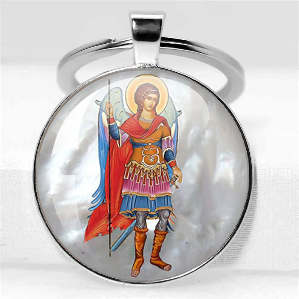 Porte-clés Archange Saint Michel / Protection Chrétienne