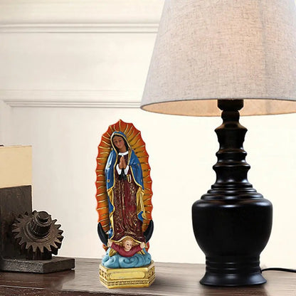 Statue Vierge de Guadalupe 8 pouces – figurine chrétienne décorative