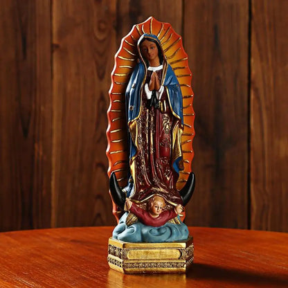Statue Vierge de Guadalupe 8 pouces – figurine chrétienne décorative