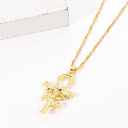 Collier Œil d’Horus & Ankh – Pendentif Égyptien Symbolique Unisexe