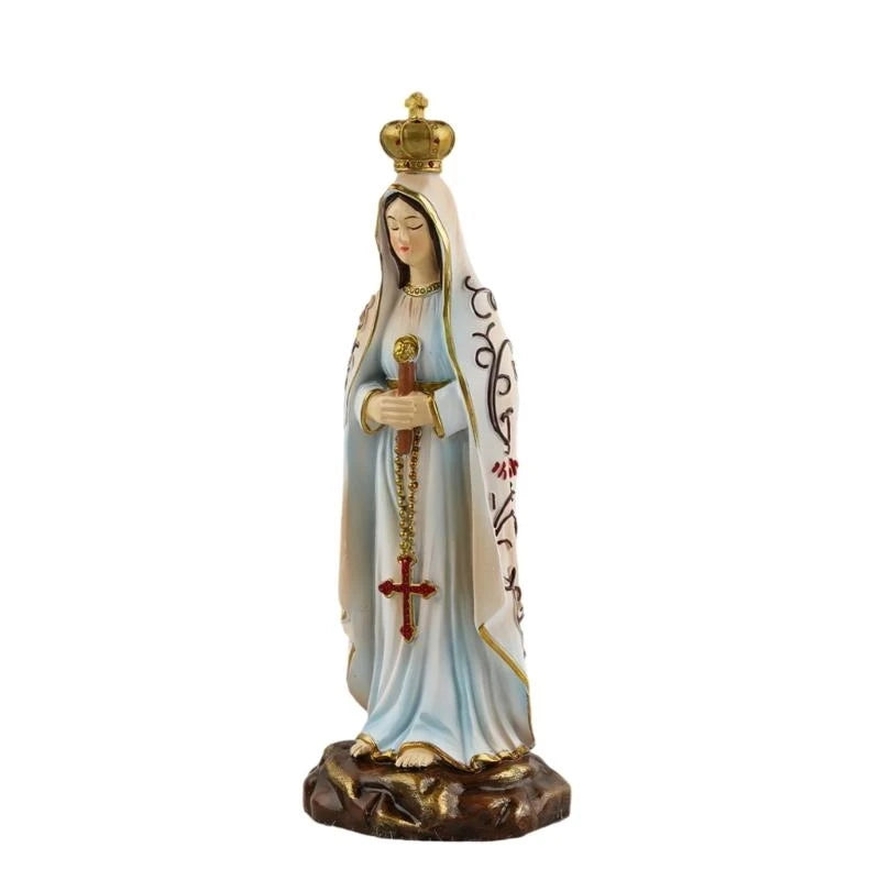 Statue religieuse Notre-Dame de Fatima – figurine de paix et d’espérance