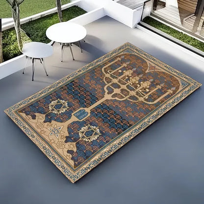 Tapis de Prière Hébreu Antidérapant – Intérieur & Cadeau Spirituel