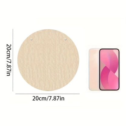 Disque en Bois Jésus et les Disciples – Art Religieux 2D (20×20 cm)