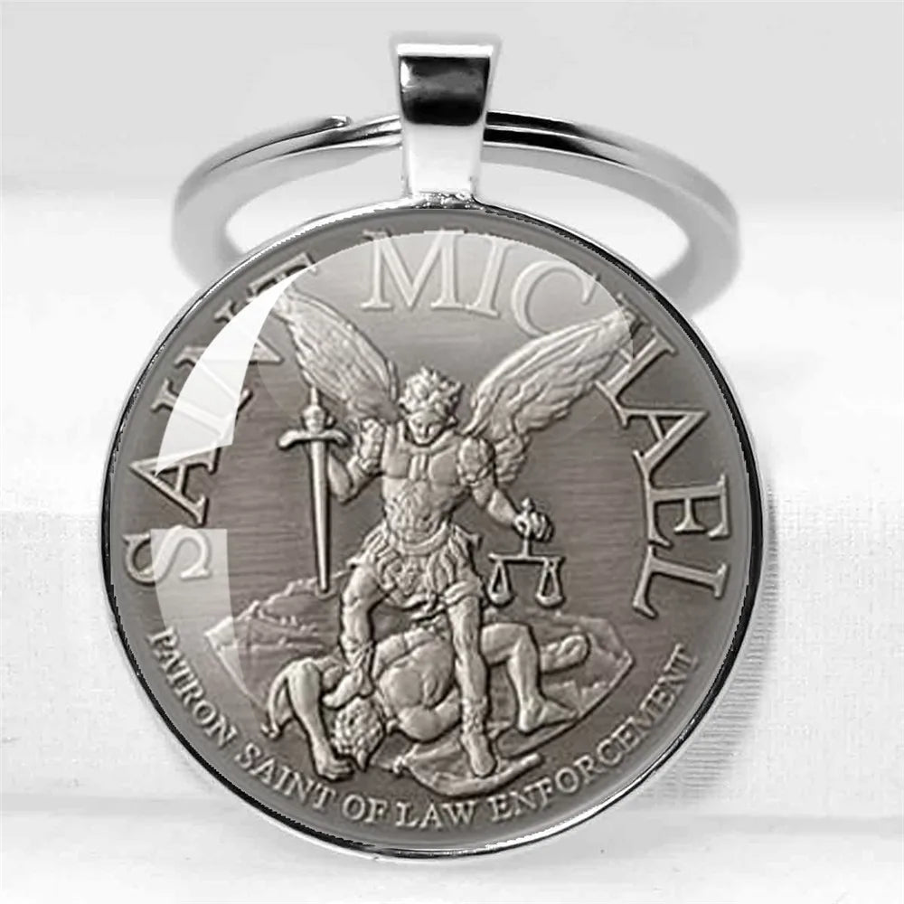 Porte-clés Archange Saint Michel / Protection Chrétienne