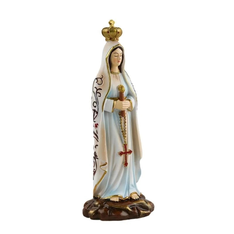 Statue religieuse Notre-Dame de Fatima – figurine de paix et d’espérance