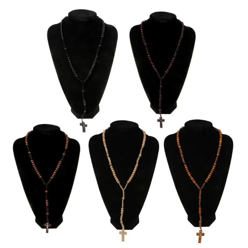 Chapelet Catholique en Bois