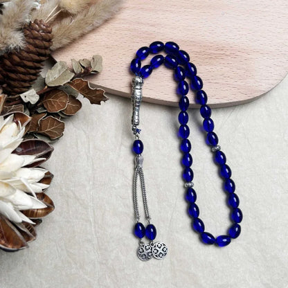 Tasbih Musulman 33 Perles en Verre – Chapelet de Prière Unisexe