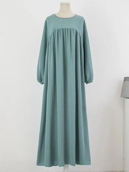 Robe longue abaya de luxe pour femme musulmane, style Dubaï, kebaya couleur unie, tenue modeste pour Ramadan, caftan africain, vêtement islamique pour femme.